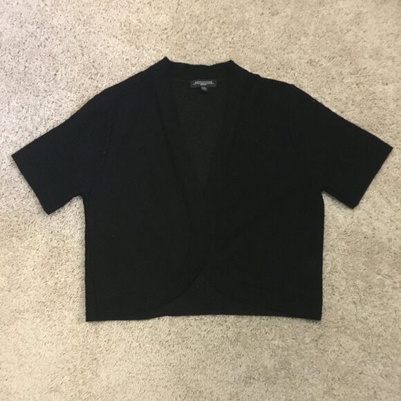 Black Witchy Pointelle Knit Bolero - Picture 10 of 14